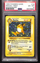 Load image into Gallery viewer, Raichu 1999 Pokemon Game #14 Shadowless Holo PSA 6
