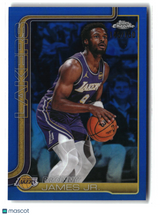 Bronny James Jr. 2025-26 Topps Chrome Update Blue Refractor #103 #/150