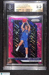 Luka Doncic 2018-19 Panini Prizm Prizms Fast Break Pink #280 #/50 BGS 9.5