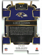 Lamar Jackson 2023 Panini Select Silver Prizms Die Cuts #7