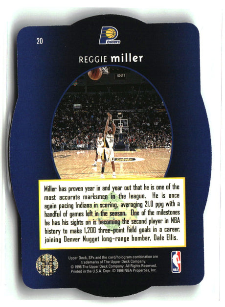 Reggie Miller 1996 SPx #20