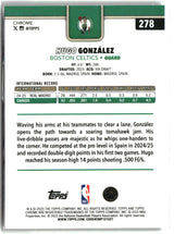 Hugo Gonza?lez 2025-26 Topps Chrome #278