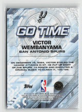 Victor Wembanyama 2025-26 Topps Chrome Go Time #GT-11
