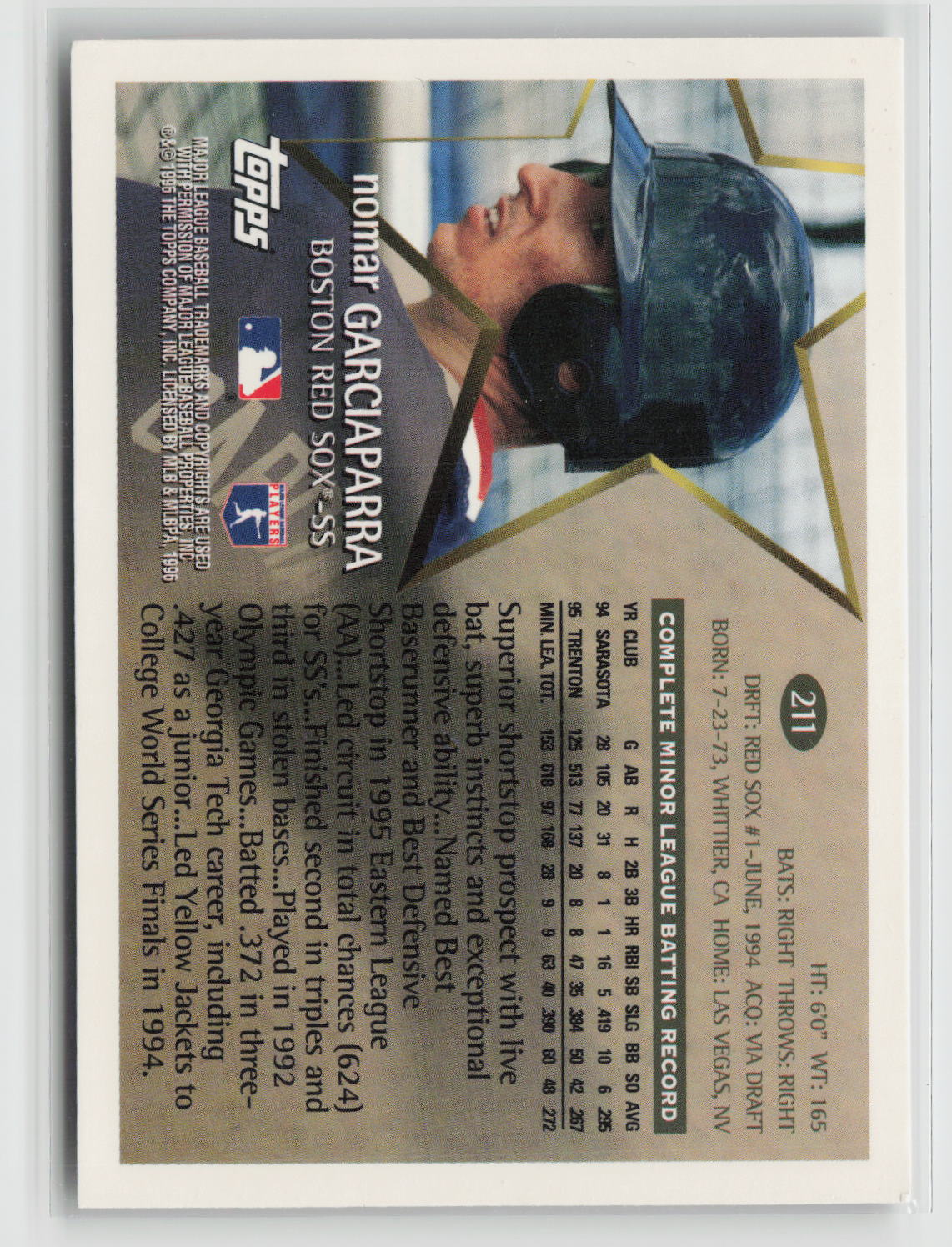 Nomar Garciaparra 1996 Topps #211