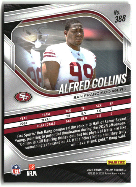Alfred Collins 2025 Panini Prizm #388