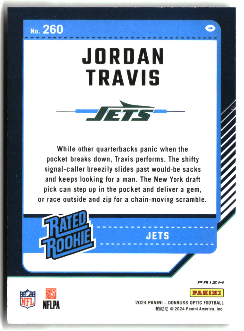 Jordan Travis 2024 Donruss Optic Holo #260