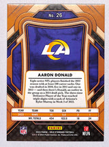 Aaron Donald 2023 Panini Gold Standard Platinum #26 #/75