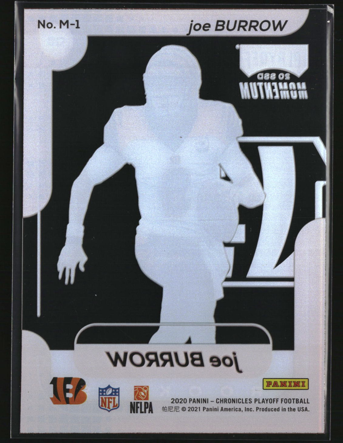 Joe Burrow 2020 Panini Chronicles Playoff Momentum SSD Rookies #M-1