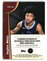 Jaylen Wells 2024-25 Finest Flashback Autographs /99 #FBA-JW