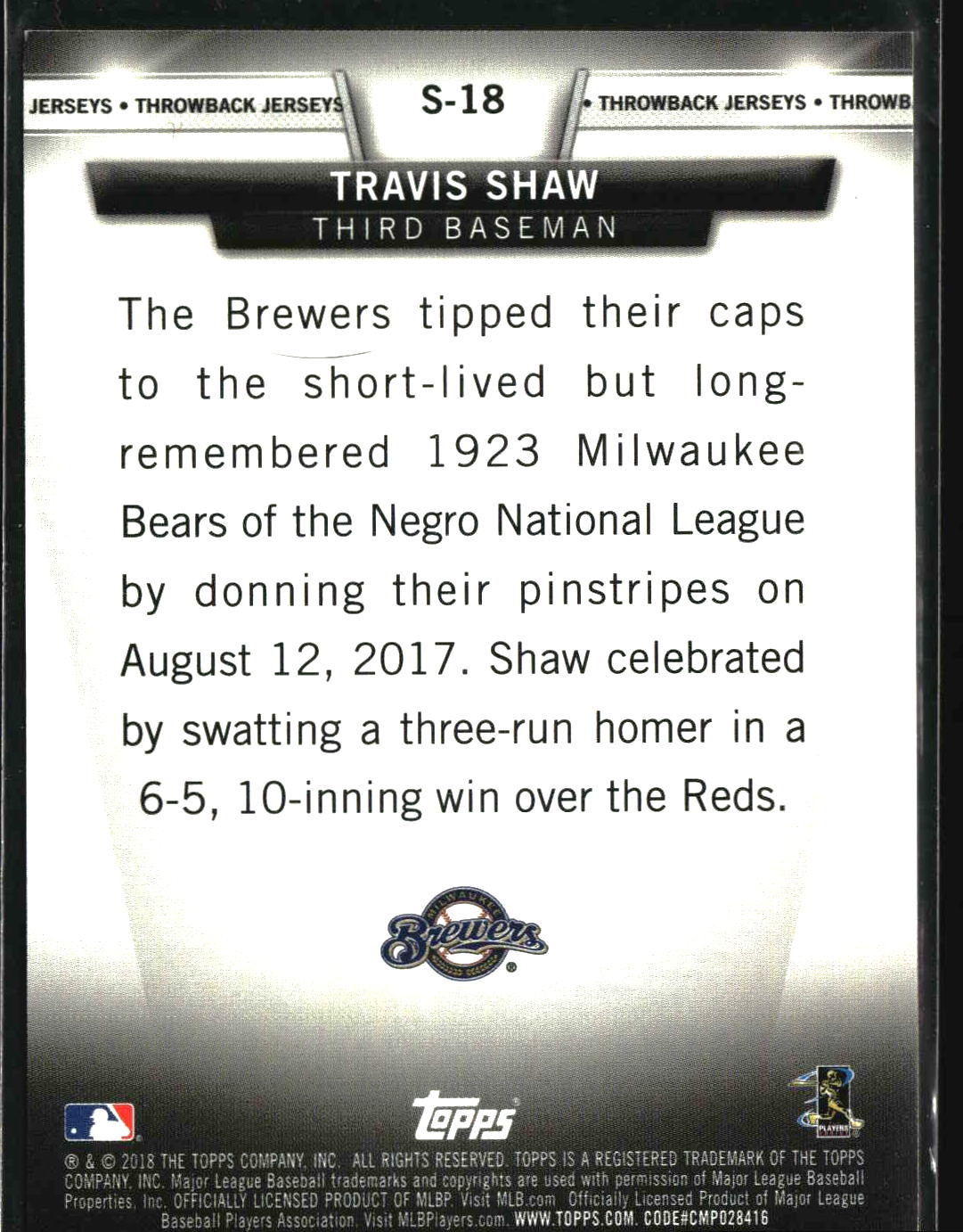 Travis Shaw 2018 Topps Topps Salute Gold (Series Two) #S-18 #/50