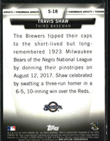 Travis Shaw 2018 Topps Topps Salute Gold (Series Two) #S-18 #/50