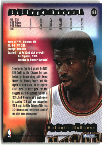 Antonio McDyess 1995-96 Hoops #260