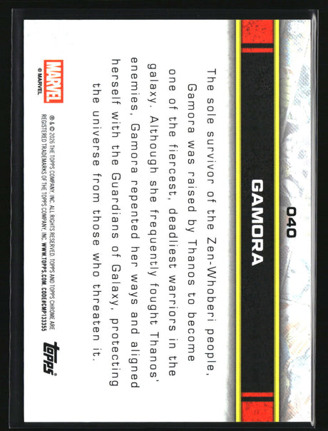 Gamora 2026 Topps Chrome Marvel Comics #40