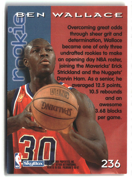Ben Wallace 1996-97 SkyBox Premium #236