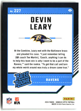 Devin Leary 2024 Donruss Optic #227