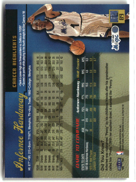 Anfernee Hardaway 1998-99 Ultra #89