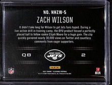 Load image into Gallery viewer, Zach Wilson 2021 Panini Illusions HoloHeroes #HHZW-5
