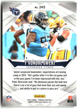 T'Vondre Sweat 2024 Panini Phoenix #245