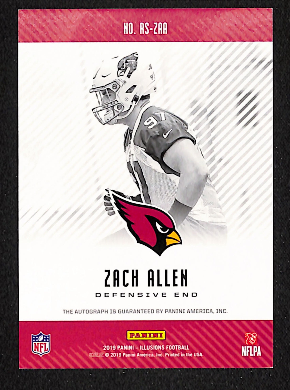 Zach Allen 2019 Panini Illusions Rookie Signs #RS-ZAA #/199