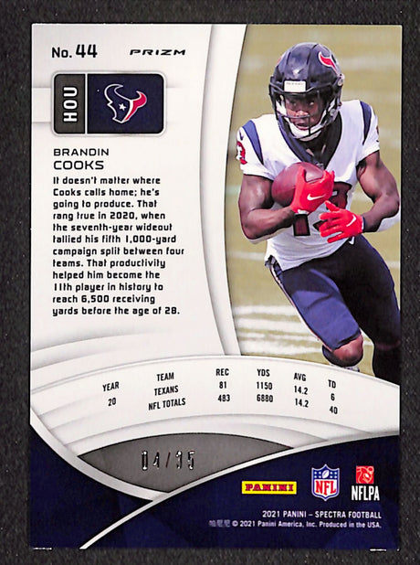 Brandin Cooks 2021 Panini Spectra Neon Green #44 #/35