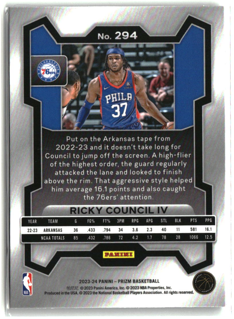 Ricky Council IV 2023-24 Panini Prizm #294