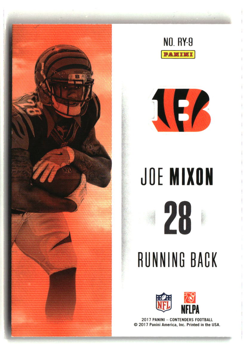Joe Mixon 2017 Panini Contenders Rookie of the Year Contenders #RY-9