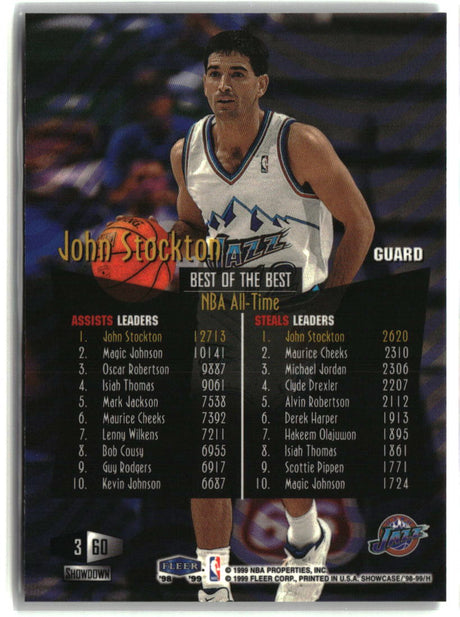 John Stockton 1998-99 Flair Showcase #60