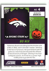 Bo Nix 2024 Score-A-Treat Rising Stars Green Bats #4