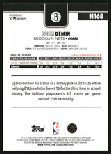 Egor Demin 2025-26 Topps Holiday #H168
