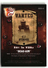 C.J. Stroud 2021 Wild Card Alumination NIL Dead Aim #ANDA-6