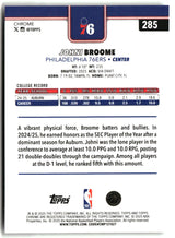 Johni Broome 2025-26 Topps Chrome #285