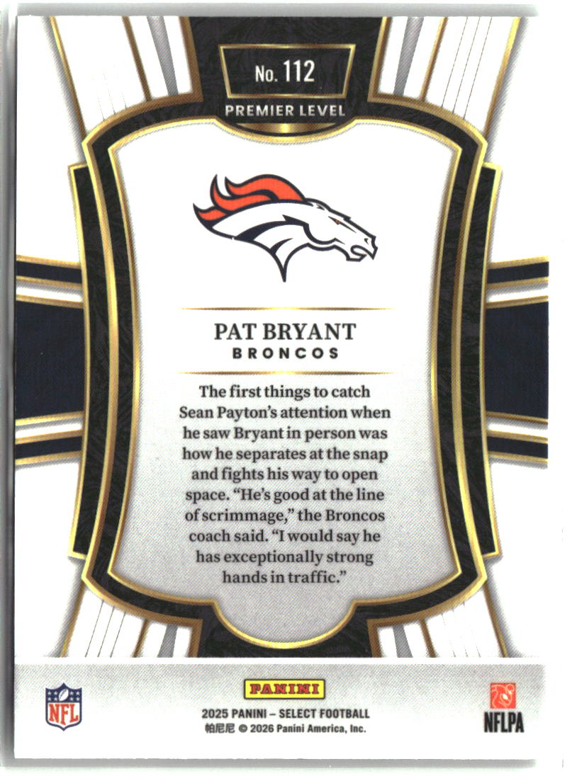 Pat Bryant 2025 Panini Select #112