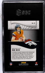 Bo Nix 2024 Panini Illusions Retail #22 SGC 9.5
