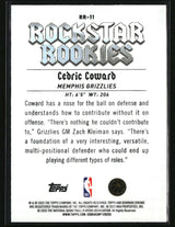 Cedric Coward 2025-26 Bowman Rockstar Rookies #RR-11