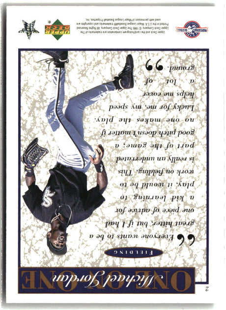 Michael Jordan 1995 Upper Deck Minor League Michael Jordan One On One #2