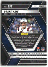 Drake Maye 2025 Panini Mosaic Mosaic Reactive Purple #258