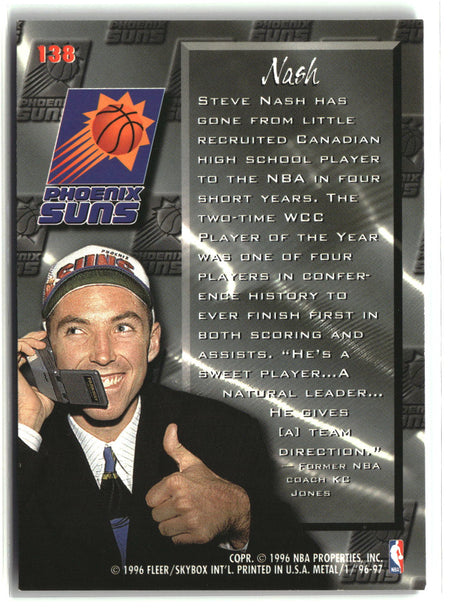 Steve Nash 1996-97 Metal #138