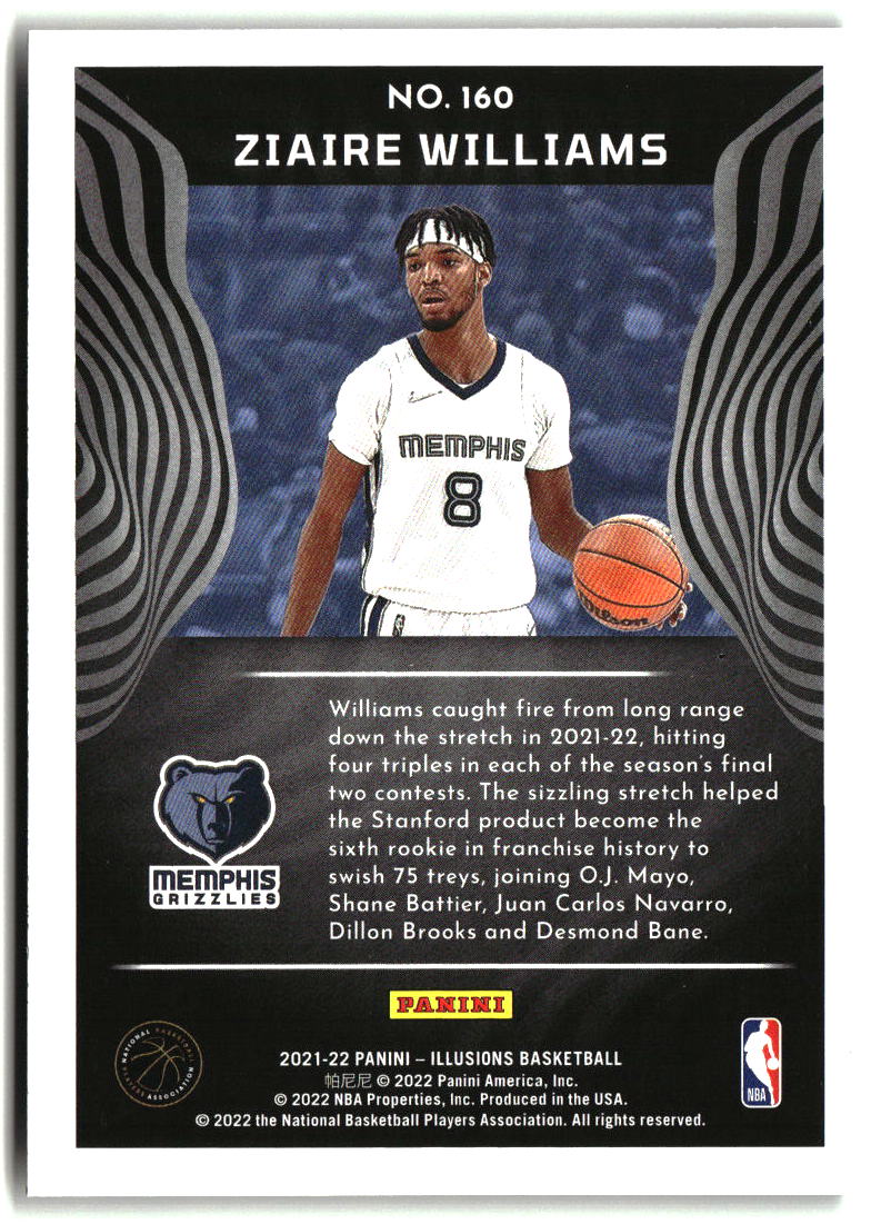 Ziaire Williams 2021-22 Panini Illusions #160