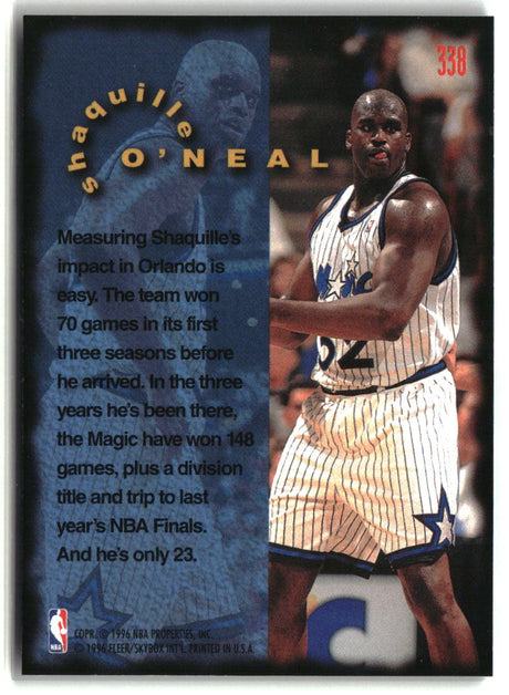 Shaquille O'Neal 1995-96 Fleer #338