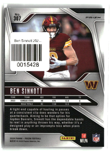 Ben Sinnott 2024 Panini Prizm Silver #307