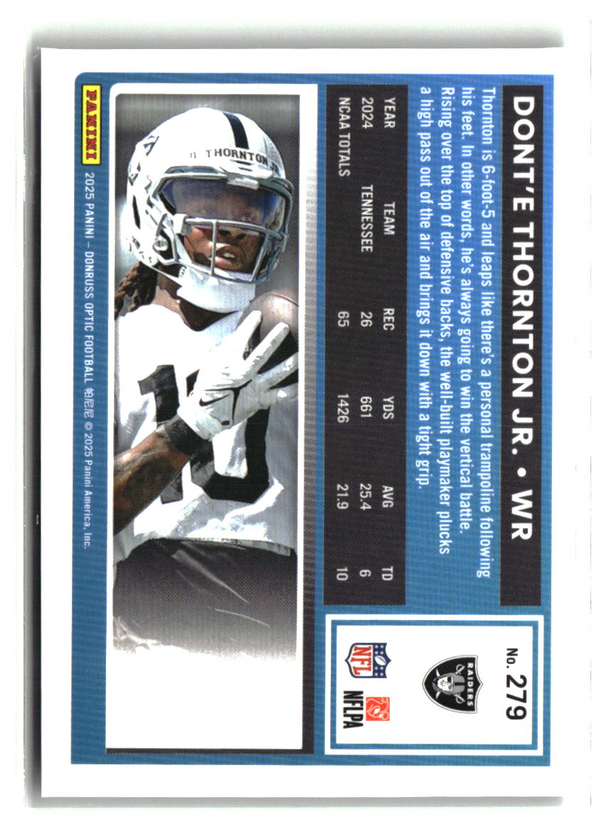 Dont'e Thornton Jr. 2025 Donruss Optic #279