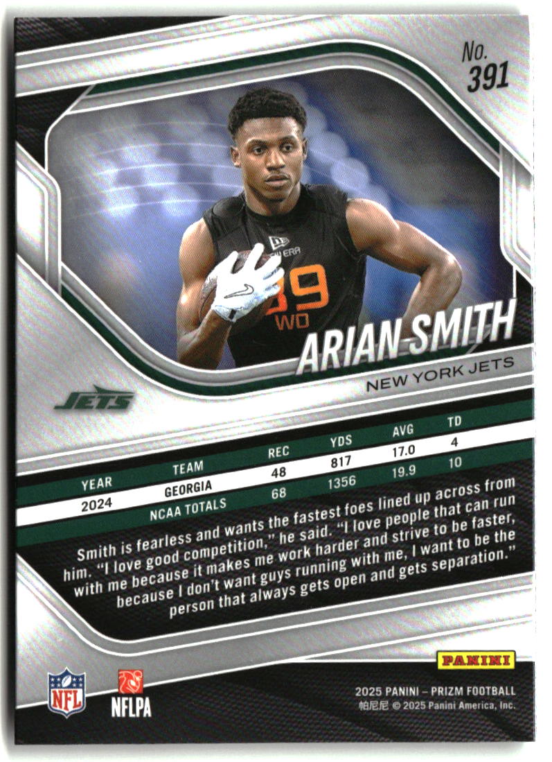 Arian Smith 2025 Panini Prizm #391