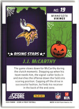 J.J. McCarthy 2024 Score-A-Treat Rising Stars Orange Pumpkin #19