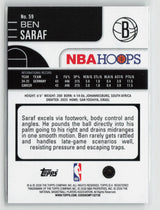 Ben Saraf 2025-26 Hoops #59