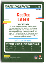 CeeDee Lamb 2023 Donruss Optic Red #45