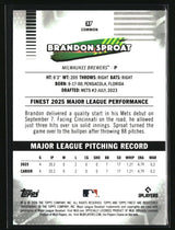 Brandon Sproat 2026 Finest Mini-Diamond Refractors #37