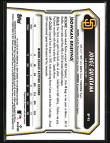 Jorge Quintana 2026 Bowman Prospects #BP-93