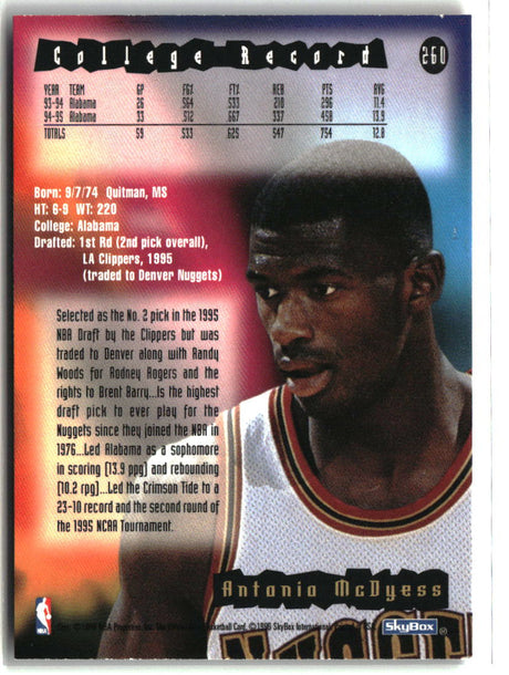 Antonio McDyess 1995-96 Hoops #260