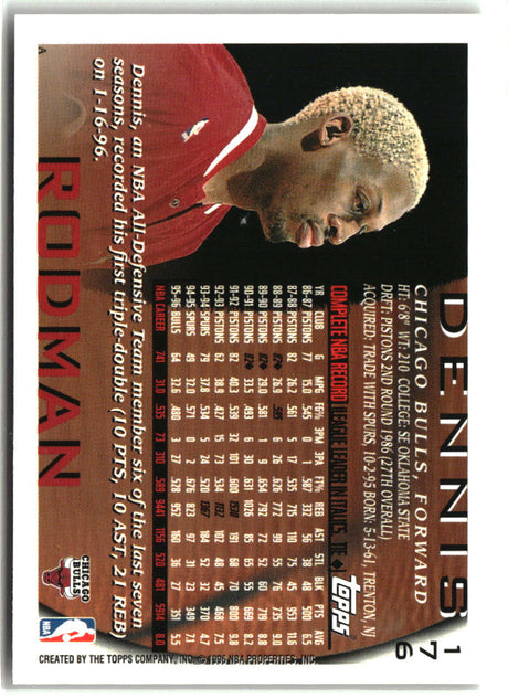 Dennis Rodman 1996-97 Topps #176