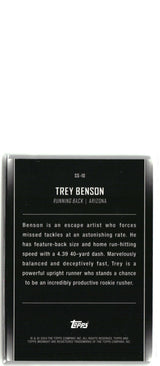 Trey Benson 2024 Topps Midnight Star Studded Dusk #SS-10 #/75